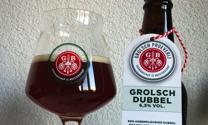 Grolsch Dubbel in glas